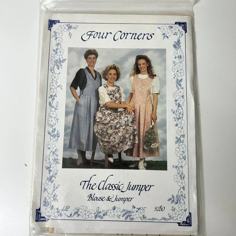 Four Corners The Classic Jumper Blouse Sewing Pattern 5280 Size 6-22 Vintage